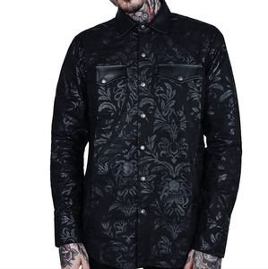 KILLSTAR | Dark ocean button up shirt